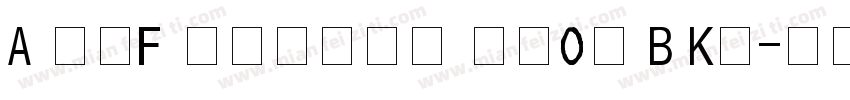 A OTF Ryumin Pr6N B KL字体转换